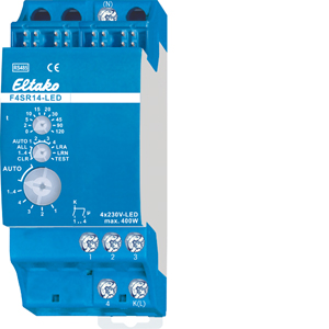 Eltako RS485 bus actuator 4-channel impulse switch with integrated relay function for LED F4SR14-LED