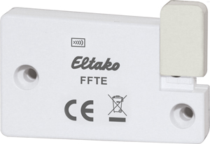 Eltako Wireless window touch contact with energy generator pure white FFTE-rw