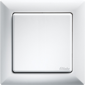 Eltako Wireless pushbutton actuator light switch FTA55L-wg,  pure white glossy