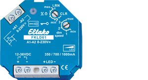 Eltako Wireless actuator   Constant current LED dimmer switch FKLD61