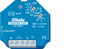 Eltako Wireless actuator  Impulse switch with integr. relay function FSR61NP-230V