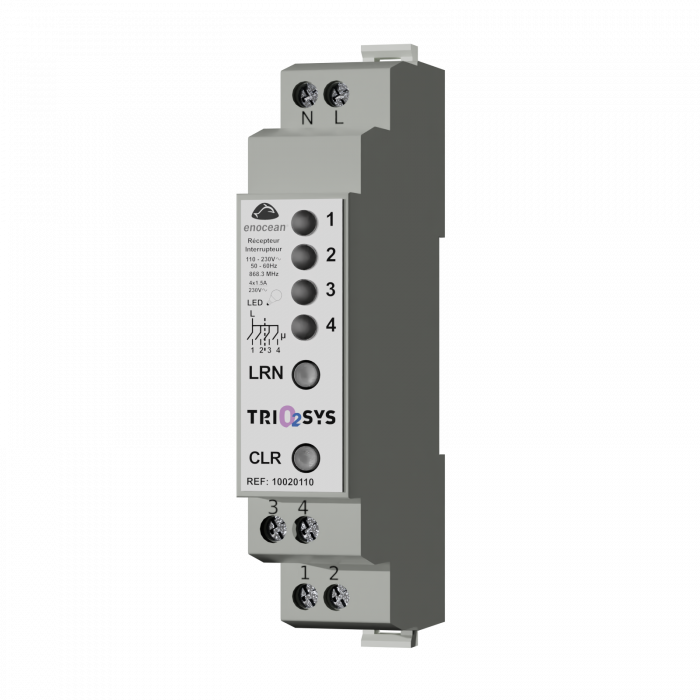 Modular 4 channel LED counting receiver