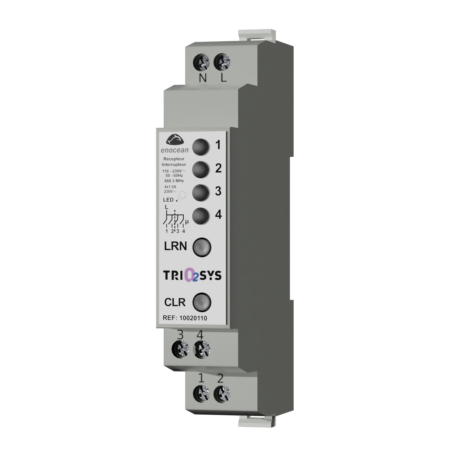 Modular 4 channel LED counting receiver - EnOcean Alliance