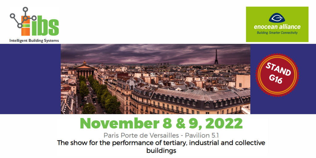 EnOcean Alliance at IBS event 2022 Wireless solutions for energy