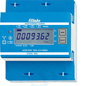 Eltako RS485 bus two-way three-phase meter DSZ14DRSZ-3x80A MID with display, MID approval