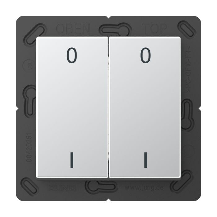 EnOcean radio transmitter 4-channel, aluminium, series A