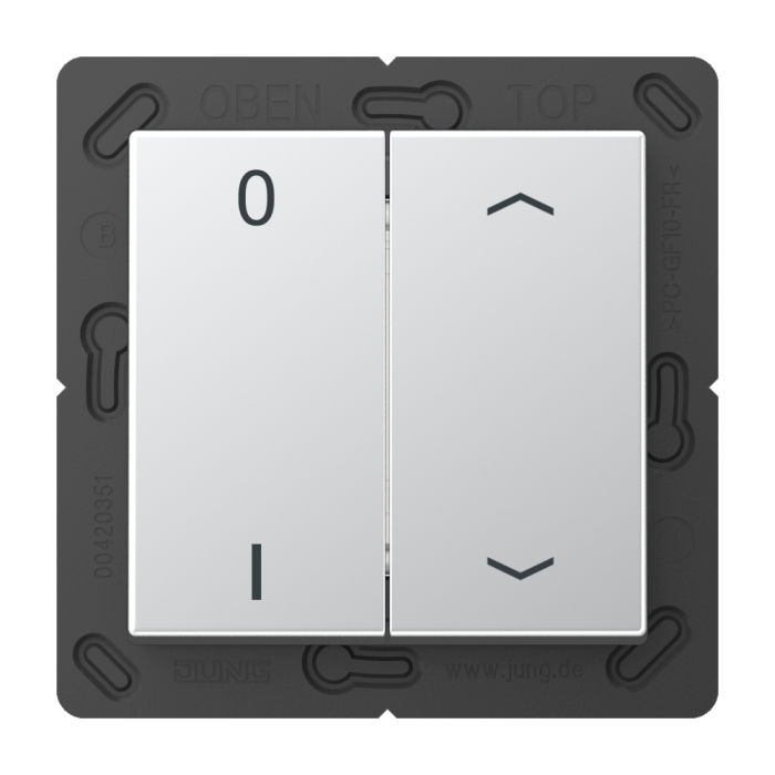 EnOcean radio transmitter 4-channel, aluminium, series A