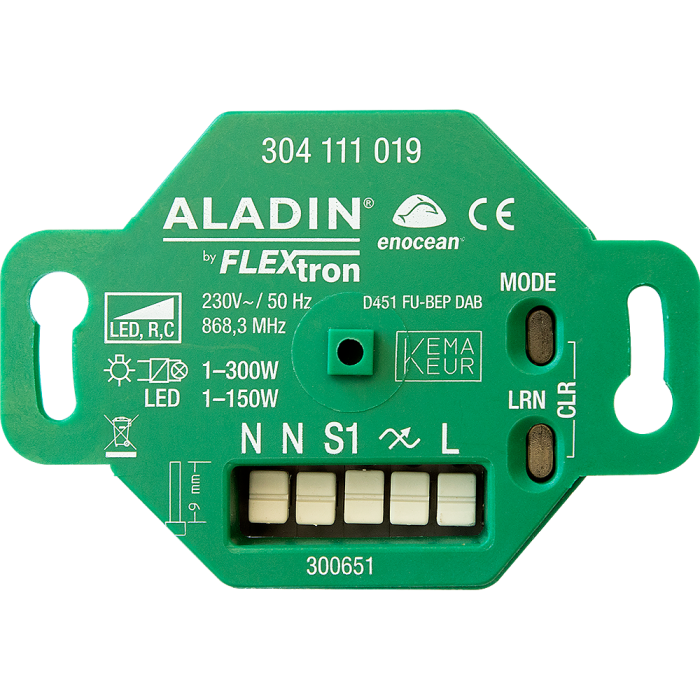 ALADIN LED dimming receiver 1 channel / with extension / 230V / UP / 300651