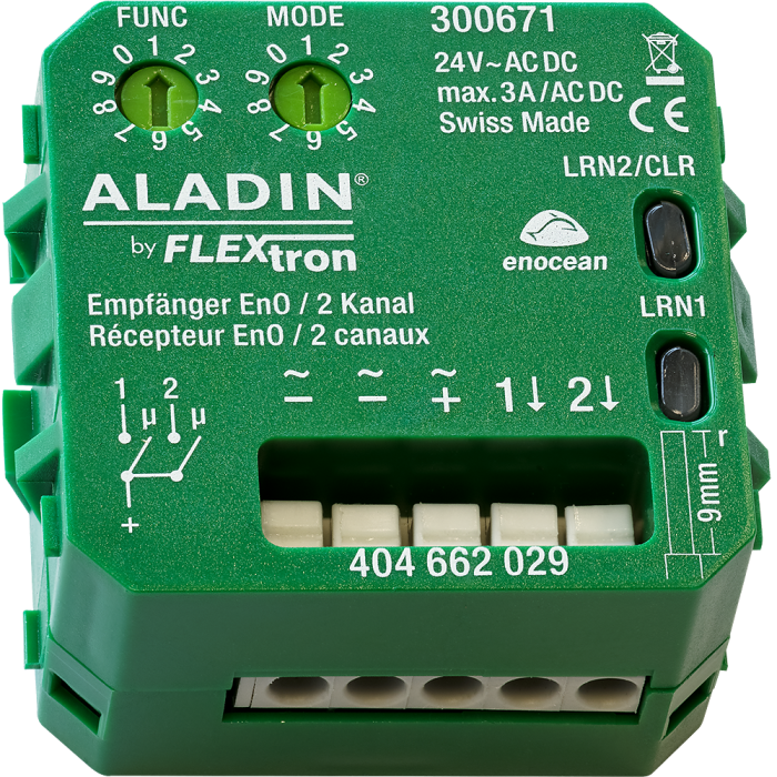 ALADIN EnO receiver, 2-channel / 24V / 300671