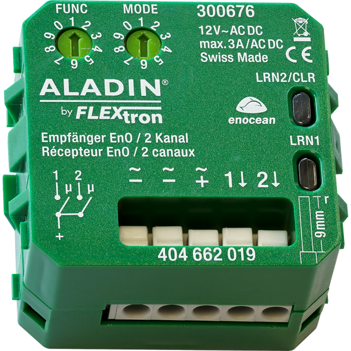 ALADIN EnO receiver, 2-channel / 12V / 300767