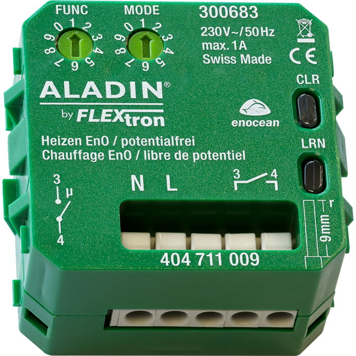 ALADIN EnO heating recipient, 1-channel / potential-free / 230V / 300683