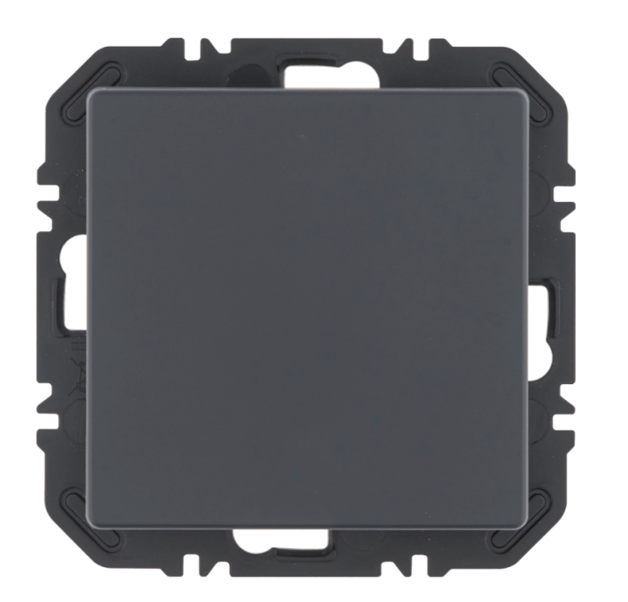 EnOcean wall transmitter module with rocker QX, anthracite including