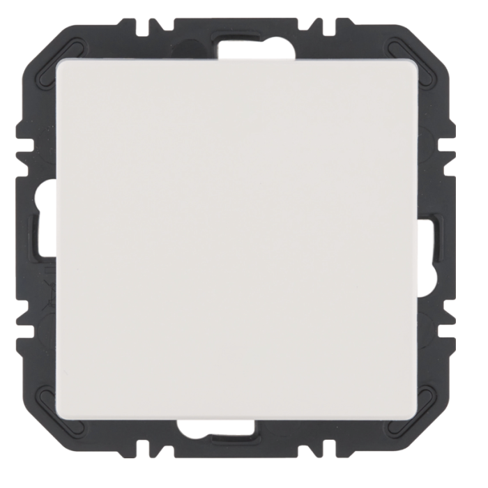 Enocean wall transmitter module with QX rocker, polar white velvet