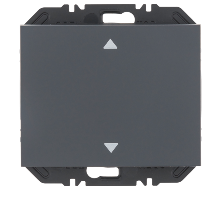 Enocean wall transmitter module with rocker switch and arrow symbol, K.1, anthracite matt