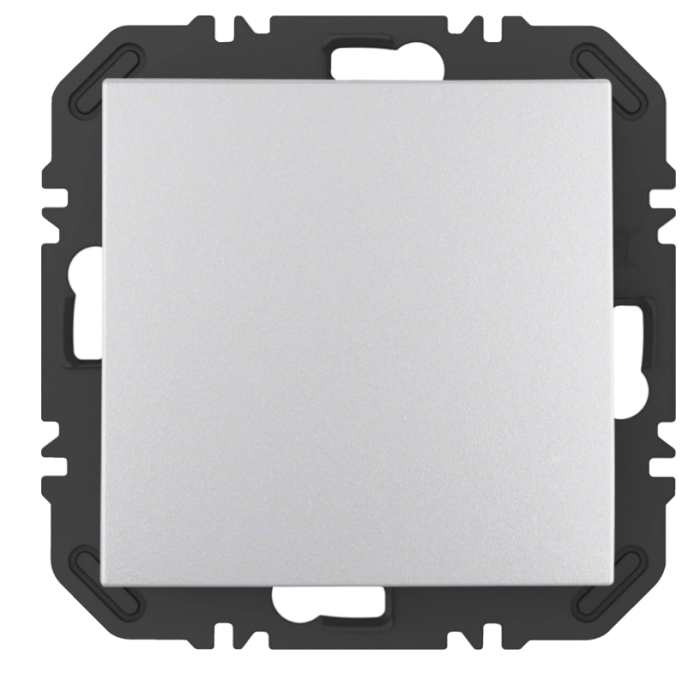 Enocean wall transmitter module with BX rocker, matt aluminum