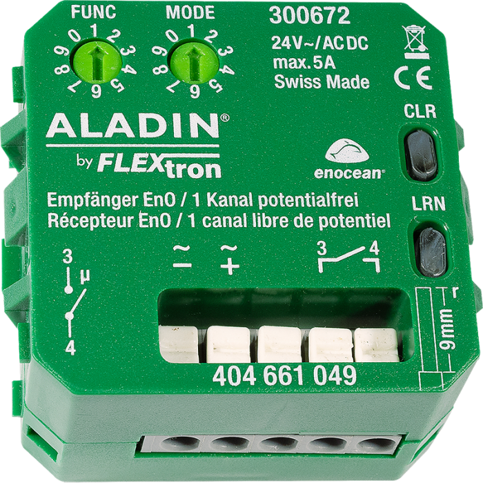 ALADIN EnO receiver, 1-channel / 24V / potential-free / 300672
