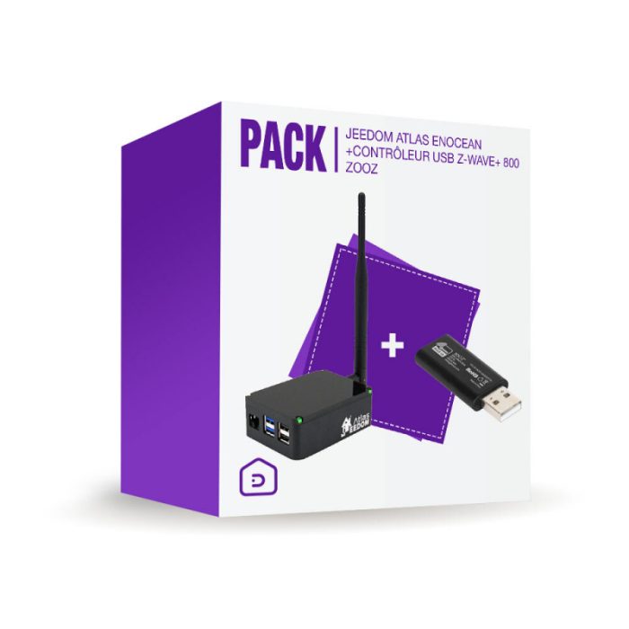 JEEDOM – Jeedom Atlas EnOcean home automation controller + ZOOZ Z-Wave dongle