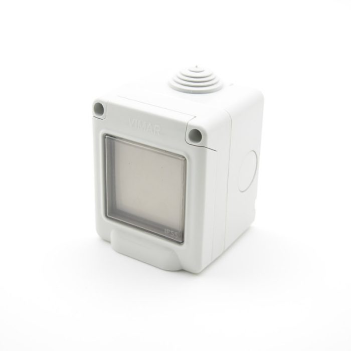 TRIO2SYS – White 1-button waterproof switch